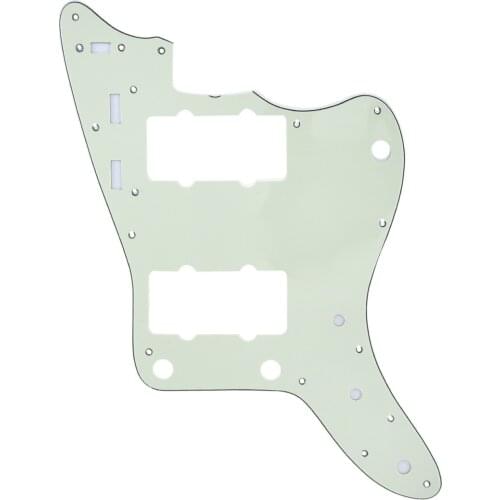 Musiclily Pro 13-Hole Guitar Pickguard for JPN Made Fender Japan Jazzmaster, 3Ply Mint Green
