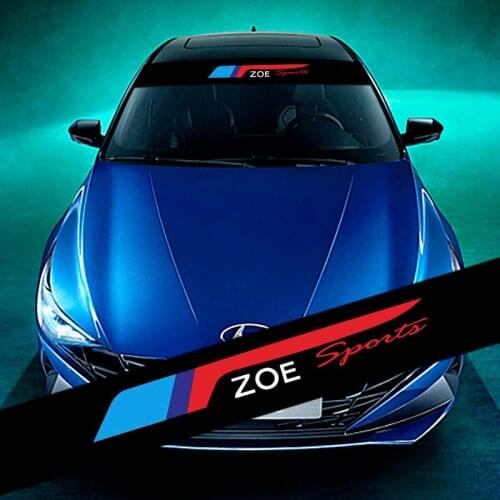 Car Front Windshield Prevent Sunlight Reflection Stickers Decoration Decals Styling Parts For Renault Zoe Accessories