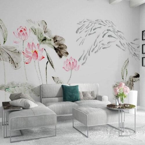 3d Abstract Flower Wallpaper Mural for Living Room Bedroom Home Art Wall Decor Landscape Water Lily Floral Mural