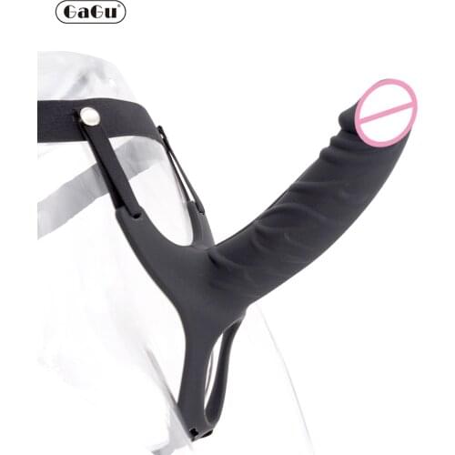 GaGu Sex Toys Hollow Dildo With harness Strapon Penis Anal Plug For Couple Chastity Belt Strap on Dildo for man Lesbian Woman