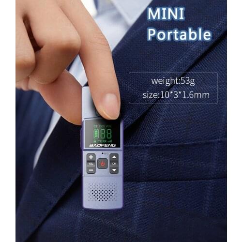 1/2pcs Baofeng M1/M2 Professional Mini Walkie Talkie USB Direct Charging UHF 400-470MHz with Headset for BF-888S Two Way Radio