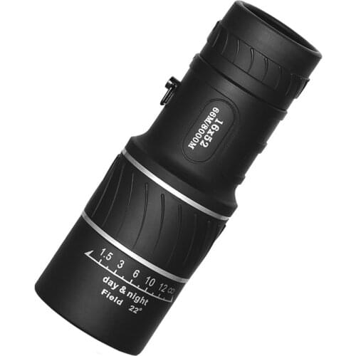 Portable 16 X 52 High Over Binoculars HD Monocular Telescope Plastic Binoculars Outdoor Black Outdoor Sports Telescope