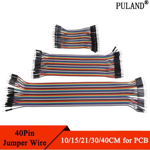 40pcs Jumper Wire 10CM 21CM 30CM Pins Male to Male Female to Female Cable Kit DIY Electron Line 2.54mm for PCB Arduino