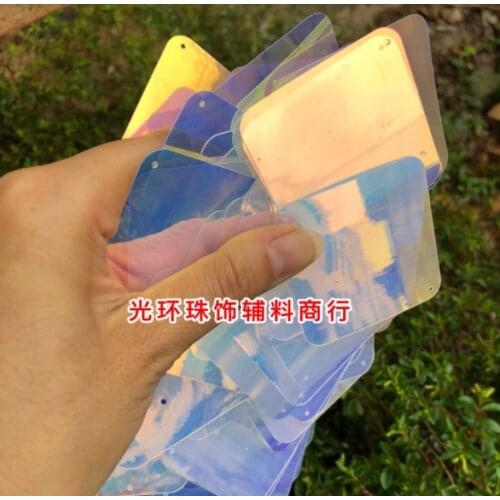 Sewing supplies Golden color Sequin 5 * 5cm square fillet Mermaid Sequin wedding supplies Sequin bead curtain material