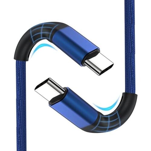 USB Type C fast Charging Cable for Realme 10X Pro 5g VIVO X50 Pro Y30 V19 25cm/1m/2m Long C to C Kable For OPPO Reno 4 Pro A92