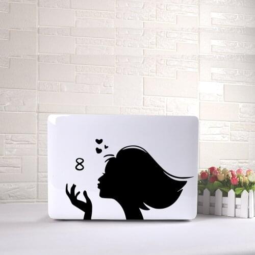 Beautiful girl Laptop Sticker vinly decals For Macbook Air Pro Retina 11 13 15 Hp laptop skin decoration