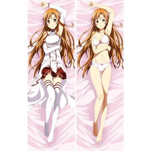 Japan Anime Pillowcase SAO Sword Art Online Asuna Bikini Throw Otaku Dakimakura Gift Bedding Hugging Body Pillow Case 150x50 CM