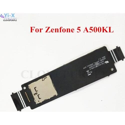 1PCS Single SIM Card Slot Tray Holder Reader Repair Flex Cable Ribbon Repair Part For ASUS ZenFone 5 A500KL T00P