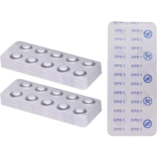 100PCS/set Pool Tester Kit For PH Value Water Quality Test Tablets PH Value Test Tablets Chlorine Swimming Pool Water Car