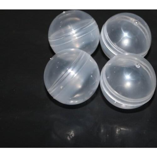 100Pieces/Lot Diameter:50mm Empty Plastic Toy Capsule Egg shell Plastic Ball For Vending Machine Round Clear Plastic Capsule