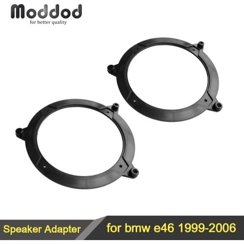 Speaker Adapter for 1999-2006 BMW 3 Series E46 130MM 5.25" Front Rear Door Adaptors Kit Rings Plate
