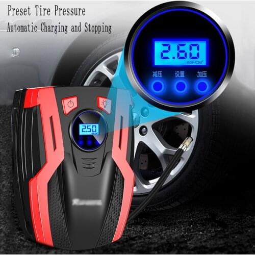DC 12 Volt Car Portable Air Compressor Pump Digital Tire Inflator 150 PSI Auto Air Pump for Car Motorcycle LED Light Tire Pump