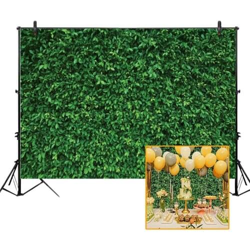 Spring Nature Green Grass Leaves Photography Backdrops Photo Background Photocall Birthday Party Photo Studio Props Photo Wall