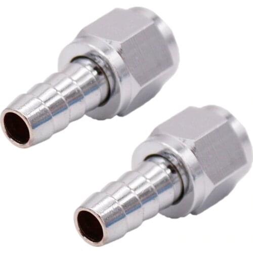 Barb Swivel Nut - 1/4" FFL to 5/16" barb Chrome 2pcs/lot, Ball Lock MFL Disconnect fitting, Manifold fitting