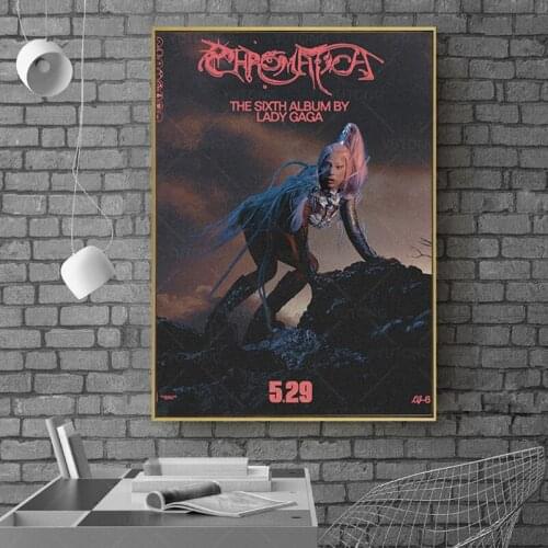 Hot New Poster Star Singer Lady Gaga Canvas Poster Painting HD Wall Art Decor Living Room Bedroom Study Home Decoration Prints