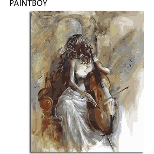 PAINTBOY Framed Pictures Figure Painting DIY Digital Oil Painting By Numbers Painting&Calligraphy Home Decor
