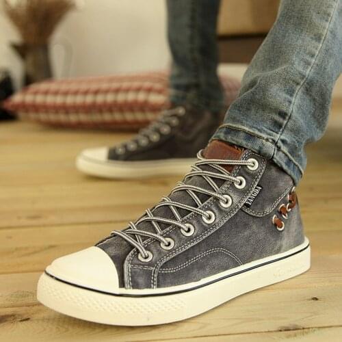 Size35-44 High Top Sneakers Men Original Sportschoenen Heren Unisex Casual Shoes Men Blue Shoes Man Canvas Sneakers Streetwear