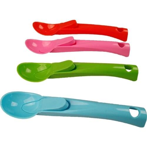 Ice cream digging scoop food grade plastic elastic digging scoop digger ice cream scoop fruit digging scoop