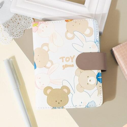 Kawaii Cute Bear Rabbit Fish Notebook Stationery Diary Agenda Pocket Notepad Planner Weekly Book Travel School Supplies sl2531