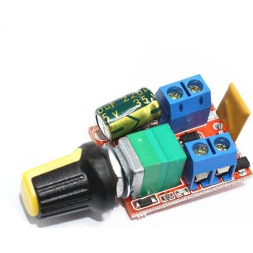 Mini DC Motor PWM Governor 3V6 12 24 35V 90W Speed Controller Speed Switch Regulator Ultra Small LED Light Modulator 5A 10khz