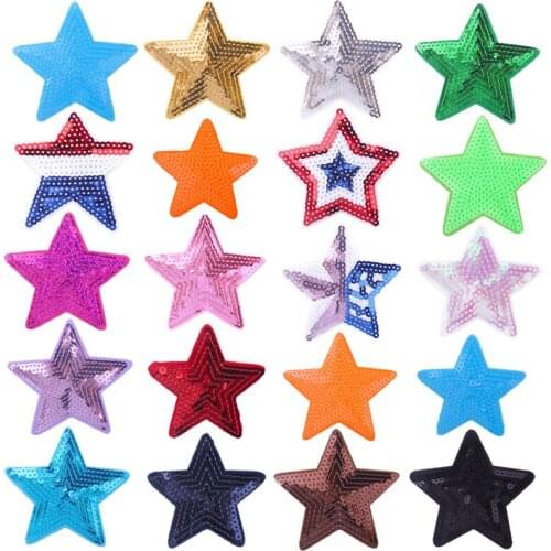 Sequin Patch Stars Applique On Clothes Accessories Sew On Patch For Clothes Stickers For Clothing Sequined Patches For Clothing