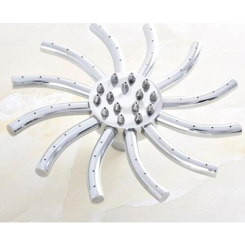 Wall Mounted Polished Chrome Silver Finish Rain Shower Head Brass Shower Bathroom Accessaraies Nsh034