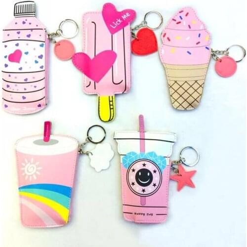 Novel creative children wallet ice cream shape novel unique funny cute welcome wholesaler retailer men and women cute coin bag
