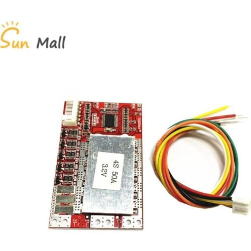 4S 50A BMS Board 3.2V iron phosphate/LiFePO4 battery BMS board with Balance