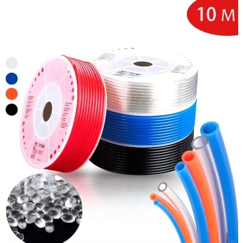 10 Meter 8mm 6mm 4mm 10mm Air Hose Pneumatic Tube Pipe PU Hoses 12mm 14mm 16mm For Compressor Polyurethane Tubing 8x5mm 6x4 12x8