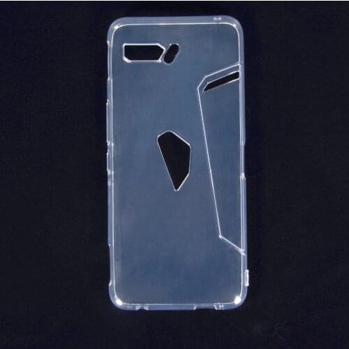 Transparent Glossy Silicone TPU Case For Asus ROG Phone II 2 ZS660KL Case Bumper Back Cover Phone Funda Custodia Housse Coque