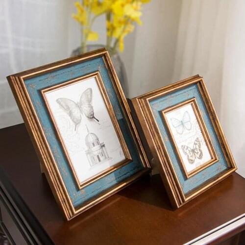 Photo Frame Setting Table American Retro Cadre Photo Mural Creative Frames for Pictures Wall Photo Frame Home Decoration Fotos