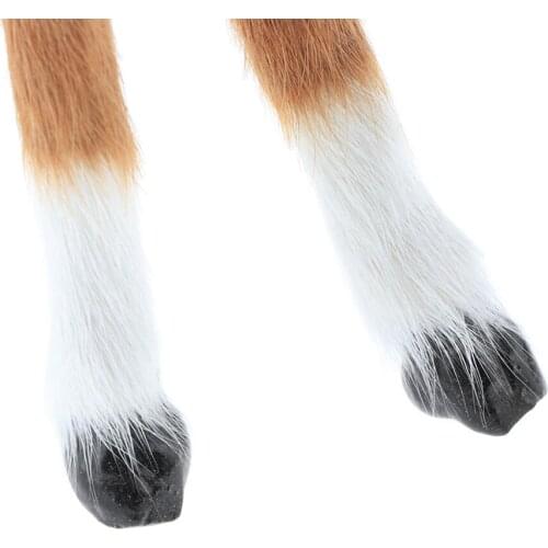 Realistic Well-crafted Faux Fur Horse/ Cat Animal Model Figures Home Decor