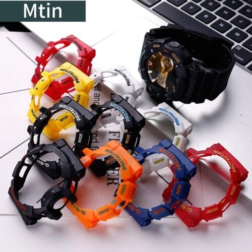 Outdoor sports strap watch accessories pin buckle For Casio G-SHOCK GA400 GBA400 Samurai rubber resin strap watch case men