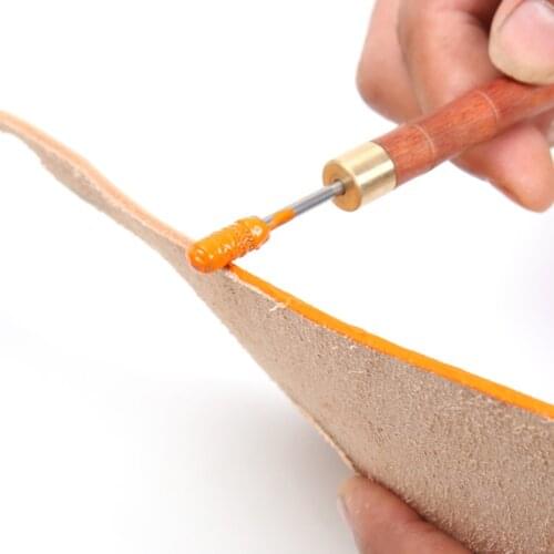 DIY Leather Craft Head Leather Edge Pen Applicator Edge Paint Roller Pen Speedy Edge Brass Oil Painting Pen Top Edge Dye Tool