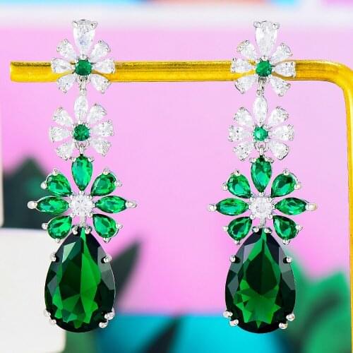 GODKI Gorgeous Elegant Refined Noble Pearl Pendant for Women Bridal Wedding boucle d'oreille femme 2020 Fashion Trendy Earrings