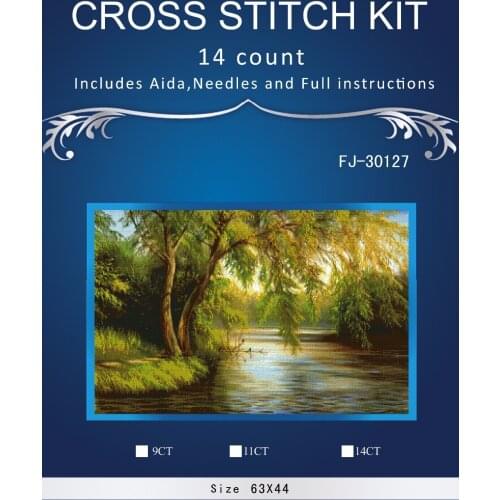 Top Quality Lovely Hot Sell Counted Cross Stitch Kit Old World Holiday Ornaments Similar DMC DIM fj-30127 green spring