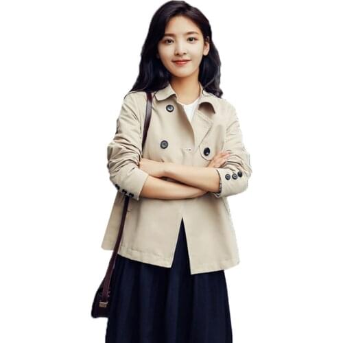 XLMJDZGS Women's Short Trench Coats