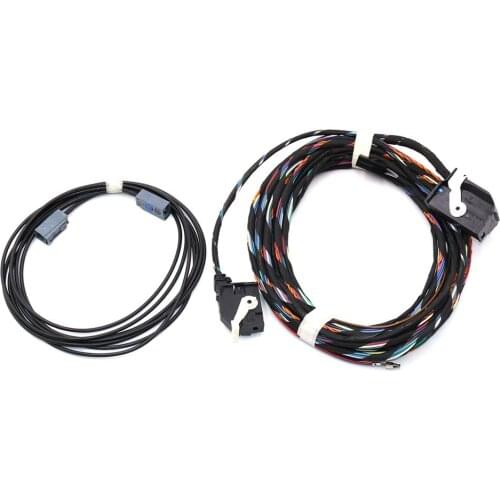 Rear High Line AV Camera KIT With Guidance Line Install harness Wire Cable For VW Tiguan 5N0907441A 5N0 907 441 A