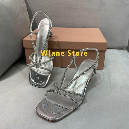 Casual Designer Sexy Lady Womens Shoes Silver Genuine Leather Pointy Toe High Heels Party Shoes for Woman zapatillas mujer