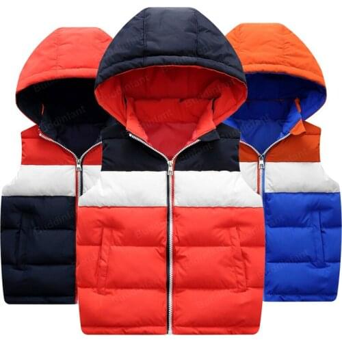 Childrens vest for boy girl sleeveless jacket kids clothes autumn winter waistcoat boys vest outwear warm coat teens 3-10 years