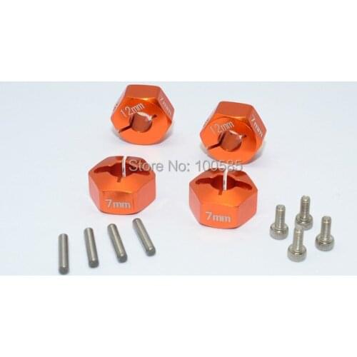 1/10 VATERRA K5 BLAZER ASCENDER CNC HEX ADAPTER (12MMX7MM)-4PCS SET
