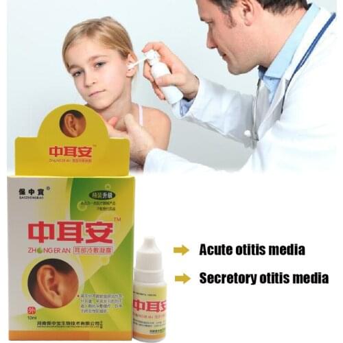 10ml Ear Liquid Acute Otitis Drops Chinese Herbal Medicine For Ear Tinnitus Deafness Sore Health Caring Ear Cleansing Drops