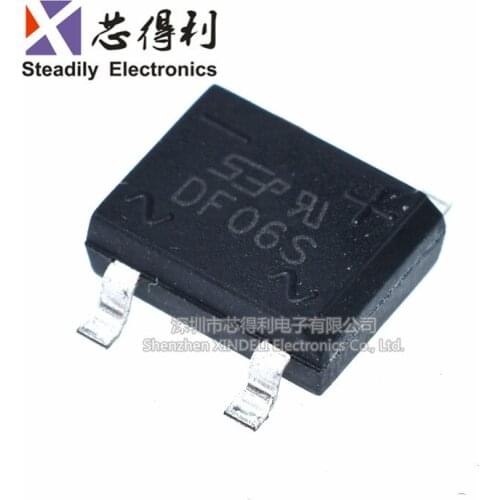 10pcs/lot Df06s 4-Leg Rectifier Bridge Df06s Power Rectifier Bridge Rectifier Spot