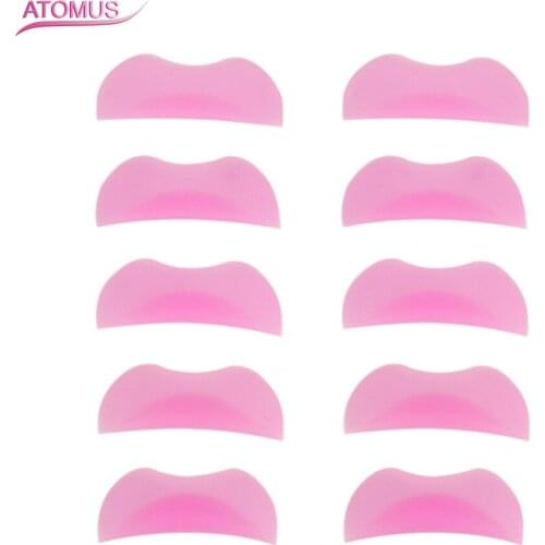 5pairs Silicone 3D Eyelash Perm Pad Recycling Lashes Rods Shield Lifting Eyelash Curler Eyelash Perming Accessories Applicator