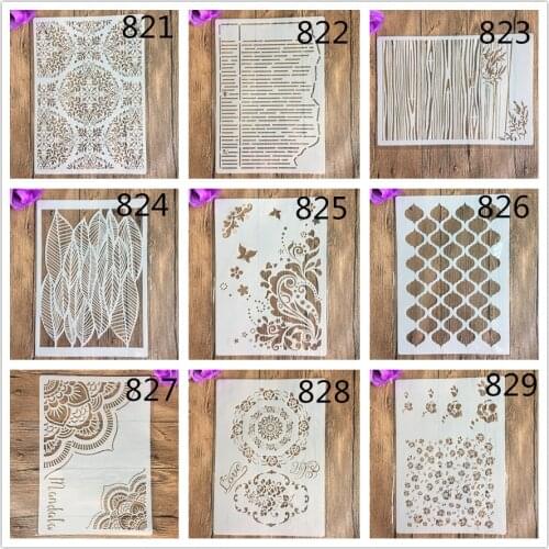 A4 29 * 21cm animal DIY Stencils Wall Painting Scrapbook Coloring Embossing Album Decorative Paper Card Template,wall stencil