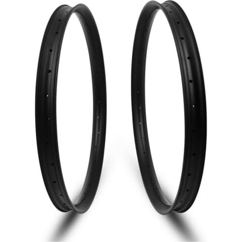 27.5er MTB Rim Hookless/Asymmetric 24/27/30/35/40mm Width Tubeless Carbon Rims For DH/AM/XC/Enduro Mountain Bike Wheels