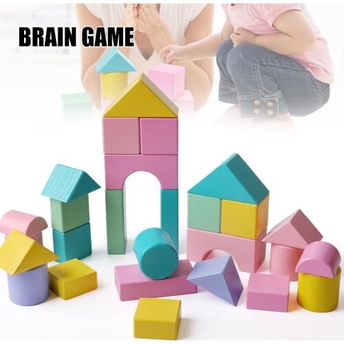 Wooden DIY Building Blocks Toy Multifunctional Children Early Educational Puzzle Toy Novelty Gift for Boy Girl SAL99