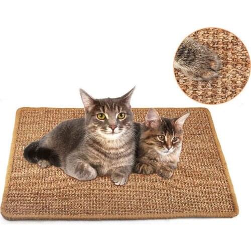 Sisal Pet Cat Scratch Board Cat Scratcher Kitten Mat Climbing Tree Chair Table Mat Furniture Protector Cat Play Toys