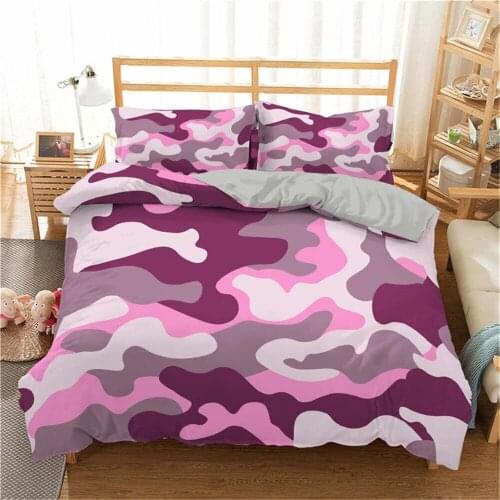 Camouflage Bedding Set Boy Teen Kids Abstract Duvet Cover With Pillowcase King Queen Twin Size Comforter Home 2/3Pcs Bedclothes