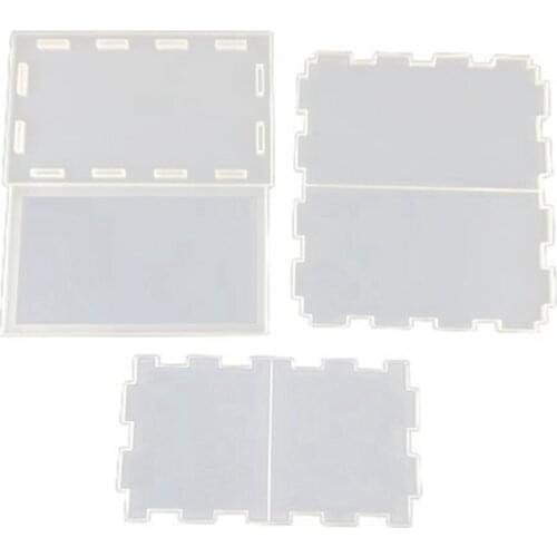 Storage Box Case Silicone Mold DIY Crystal Epoxy UV Resin Glue Molds Jewelry Gift Box Making Mould Craft